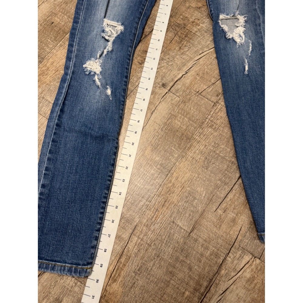 Judy Blue Los Angeles Distressed Skinny Jeans Womens 5 27 Medium Wash Ripped - Picture 4 of 14